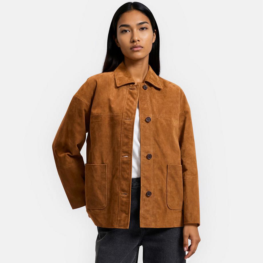 Veste en cuir de chèvre
