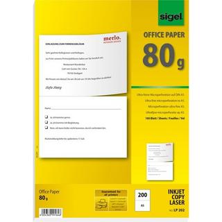 Sigel SIGEL Spezialpapier A4 LP202 weiss, 200 Stk.A5 / 100 Bl.  