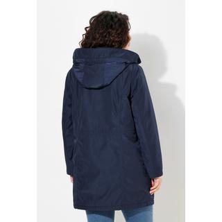 Ulla Popken Performance Parka Collo Alto Cappuccio Riciclato  
