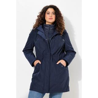 Ulla Popken Performance Parka Collo Alto Cappuccio Riciclato  