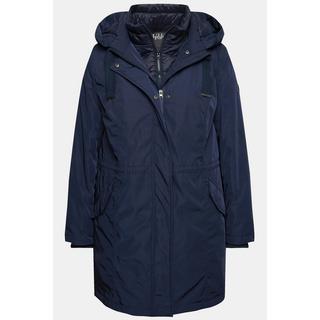 Ulla Popken Performance Parka Collo Alto Cappuccio Riciclato  