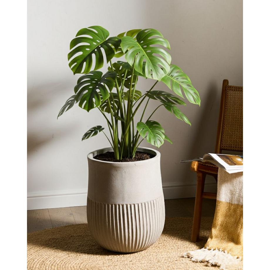 Beliani Vaso per piante en Fibra d'argilla  PYLAROS  