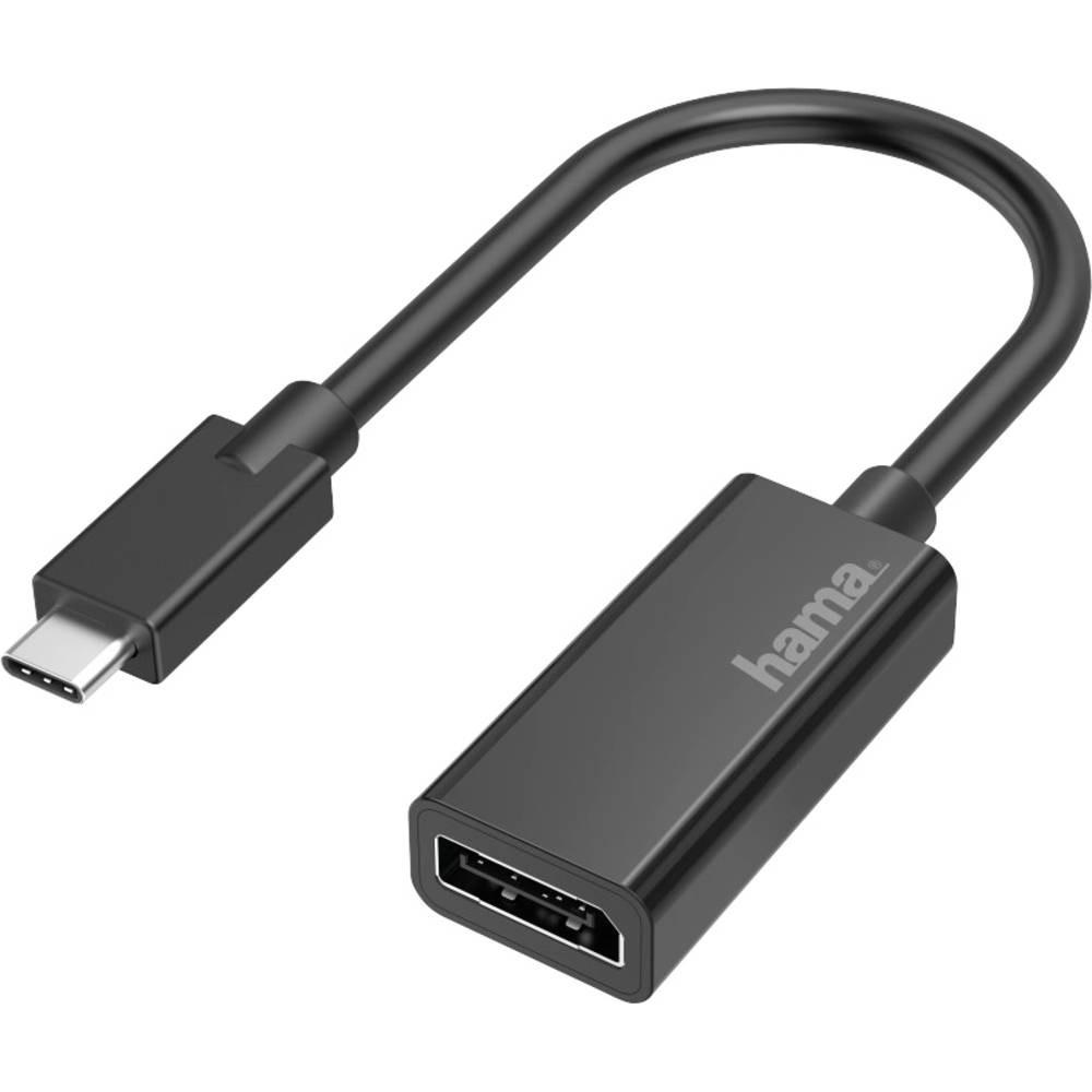 hama  Video-Adapter, USB-C-Stecker - DisplayPort-Buchse, Ultra-HD 4K 