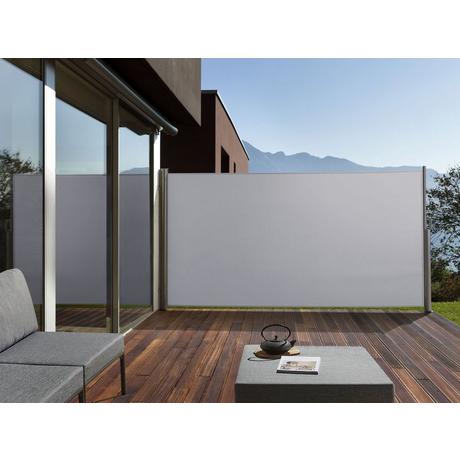 Beliani Seitenmarkise aus Stoff DORIO  