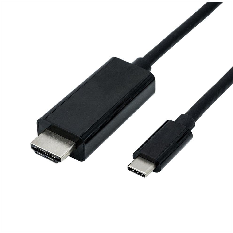 Roline  ROLINE 11045843 5 m USB tipo-C HDMI tipo A (Standard) Nero 