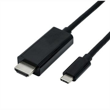 ROLINE 11045843 5 m USB tipo-C HDMI tipo A (Standard) Nero