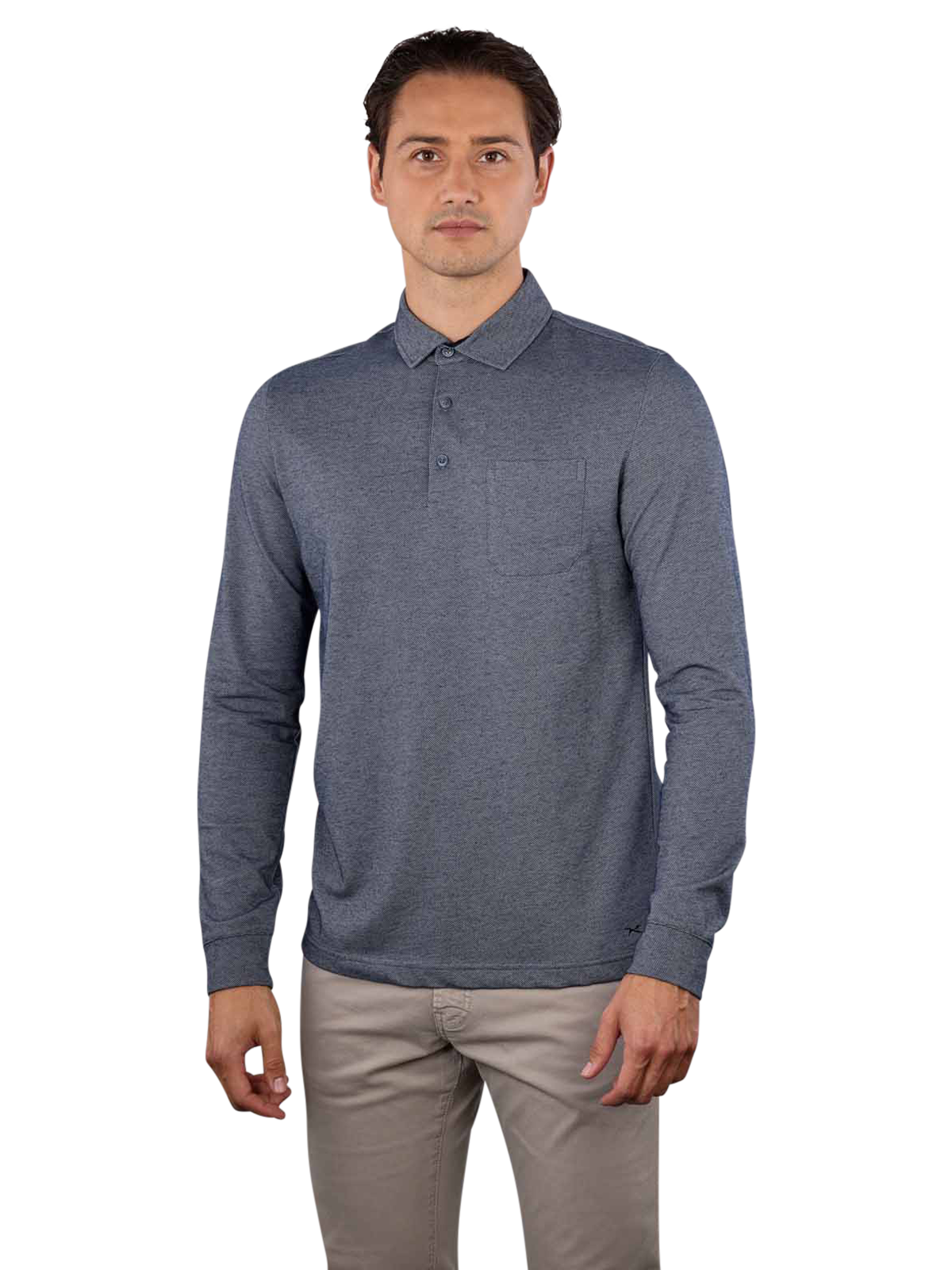 BRAX Pharell Langarm Polo Shirt  