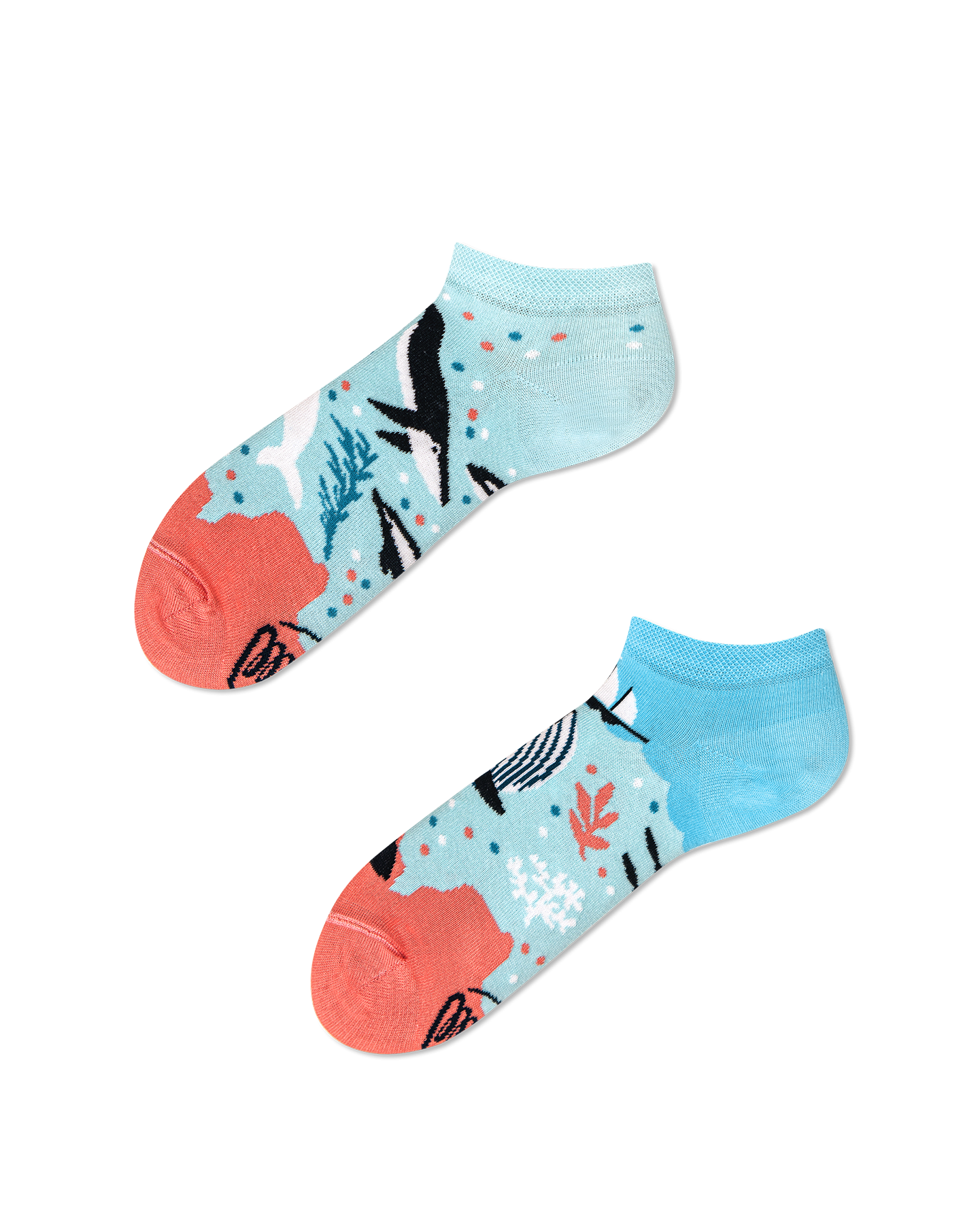 Image of Ocean Life Sneakersocks - Herren Multicolor 35-38