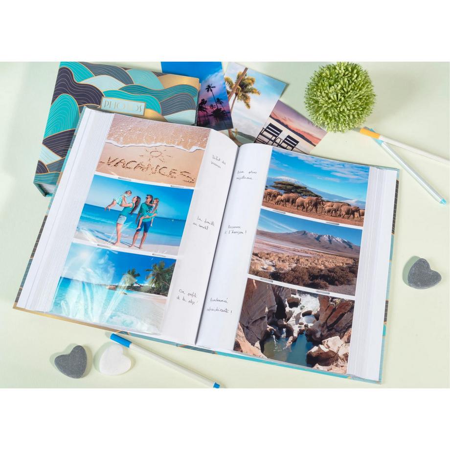 Exacompta Einsteckalbum OCEAN 22,5x32,5 cm für 300 Fotos - x 6  