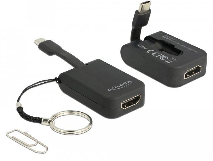 DeLock  DeLOCK 63942 Videokabel-Adapter 0,03 m USB Typ-C HDMI Schwarz 