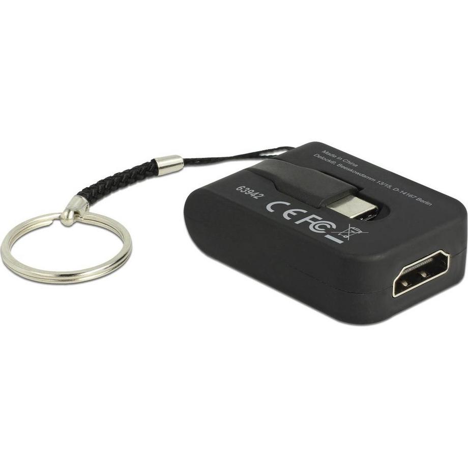 DeLock  DeLOCK 63942 cavo e adattatore video 0,03 m USB tipo-C HDMI Nero 