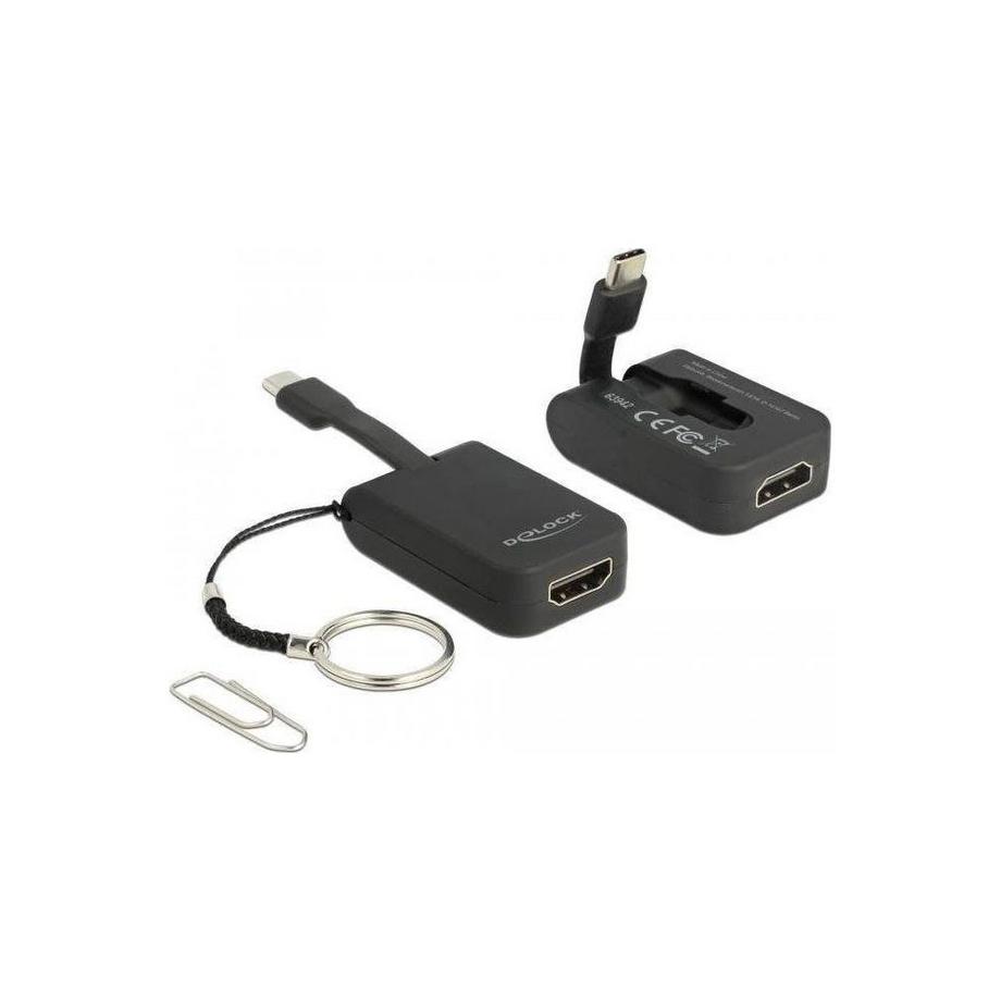DeLock  DeLOCK 63942 cavo e adattatore video 0,03 m USB tipo-C HDMI Nero 