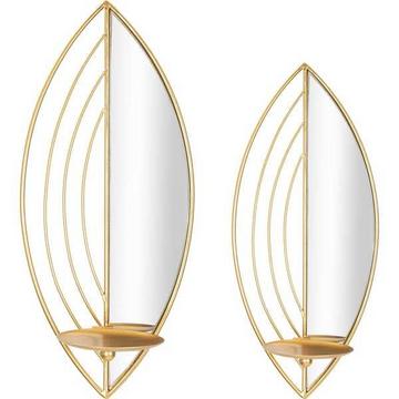 Bougeoir mural Feuille (série de 2)