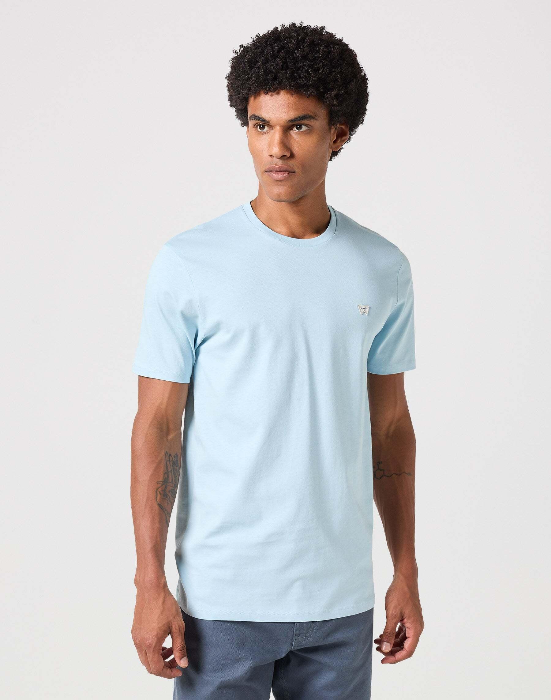 Image of T-shirts Sign Off Tee Herren Hellblau S