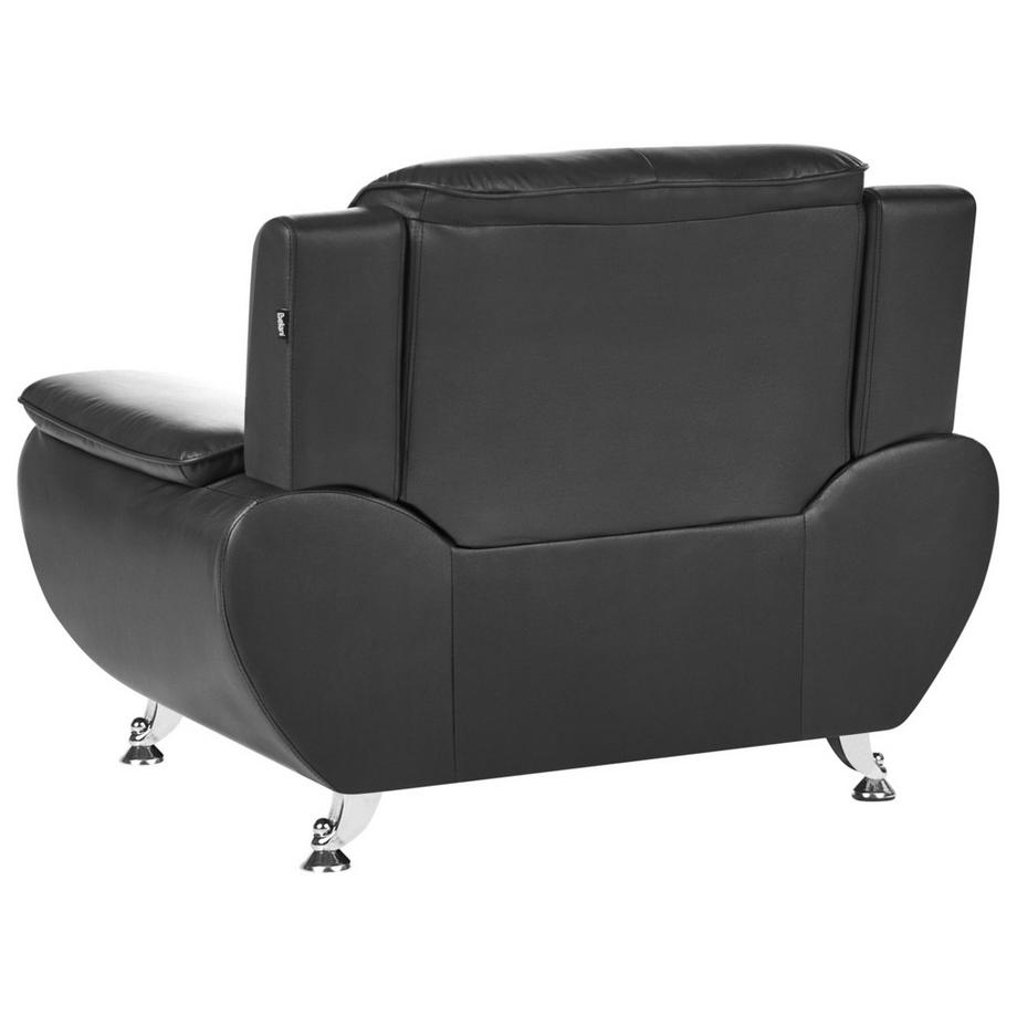 Beliani Fauteuil en Cuir écologique vegan Glamour LEIRA  