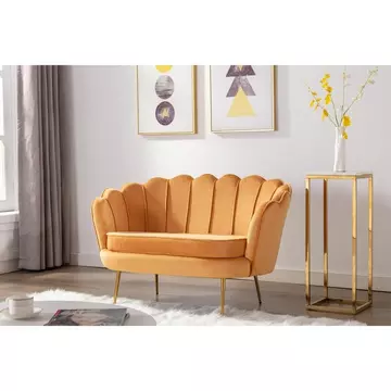 Fauteuil coquillage en velours rose DANDELION de Pascal Morabito