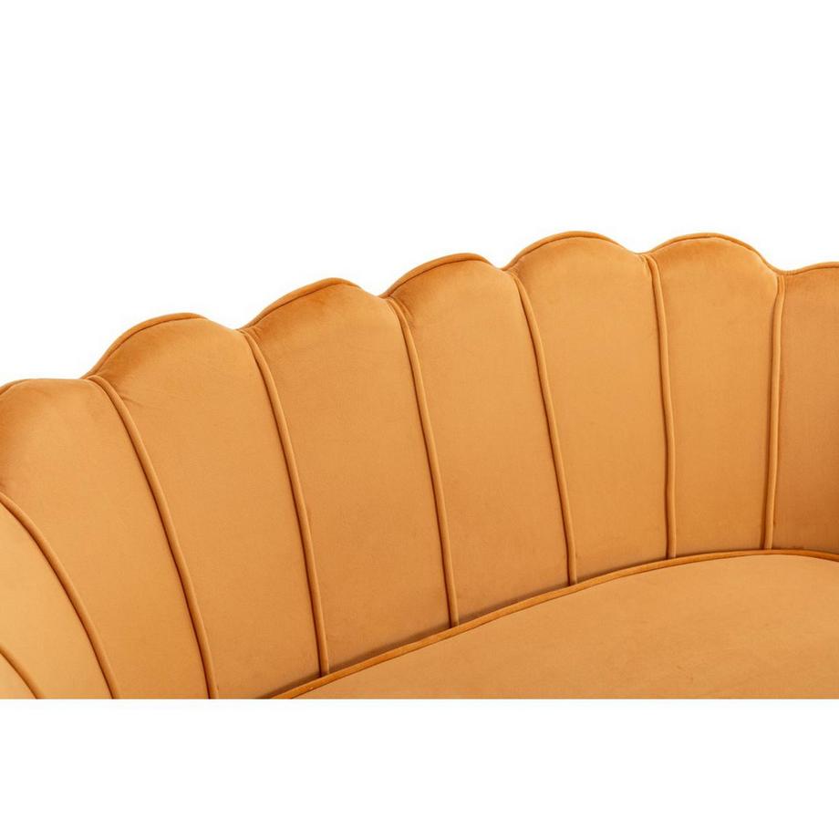 PASCAL MORABITO Muschelsofa 2-Sitzer - Samt - Senfgelb - DANDELION von Pascal Morabito  