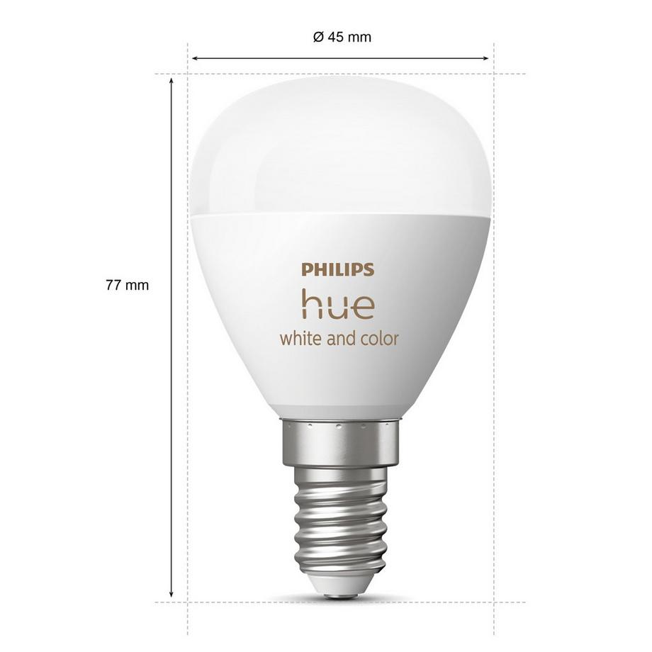 PHILIPS Hue White Color Ambiance E14 Globe 1-pack  
