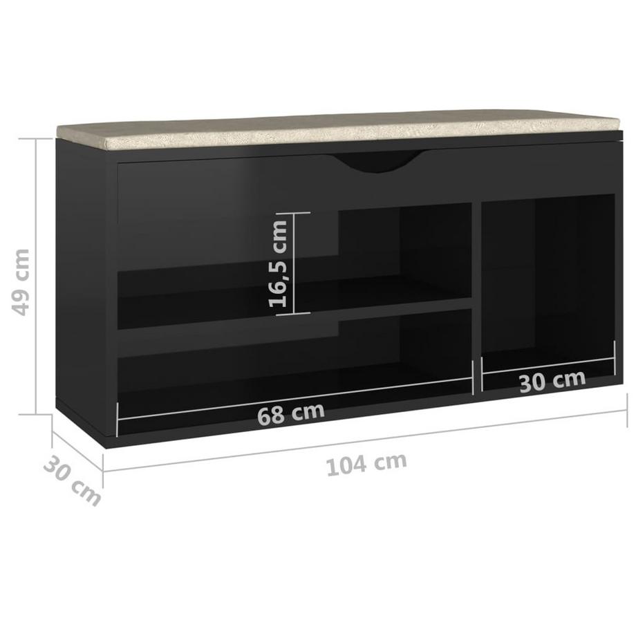 VidaXL Schuhregal holzwerkstoff  