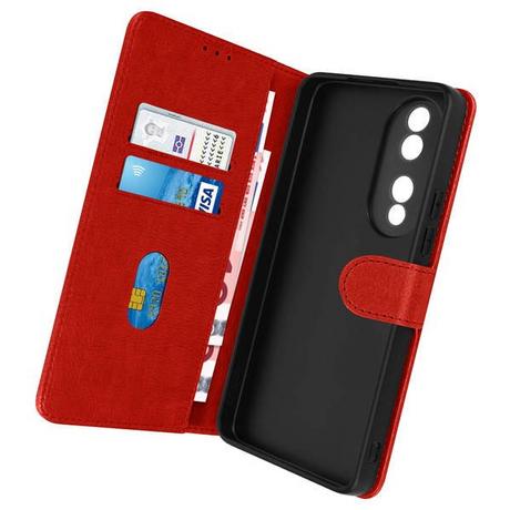 Avizar  Étui Honor 70 Portefeuille Rouge 