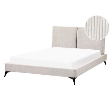 Letto con rete a doghe en Velluto a coste Scandinavo MELLE