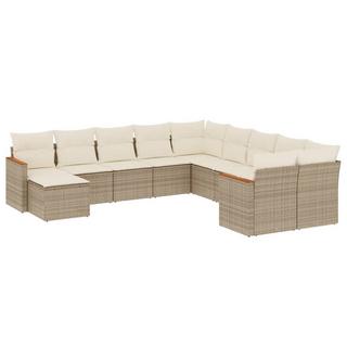 VidaXL set divano da giardino Polirattan  