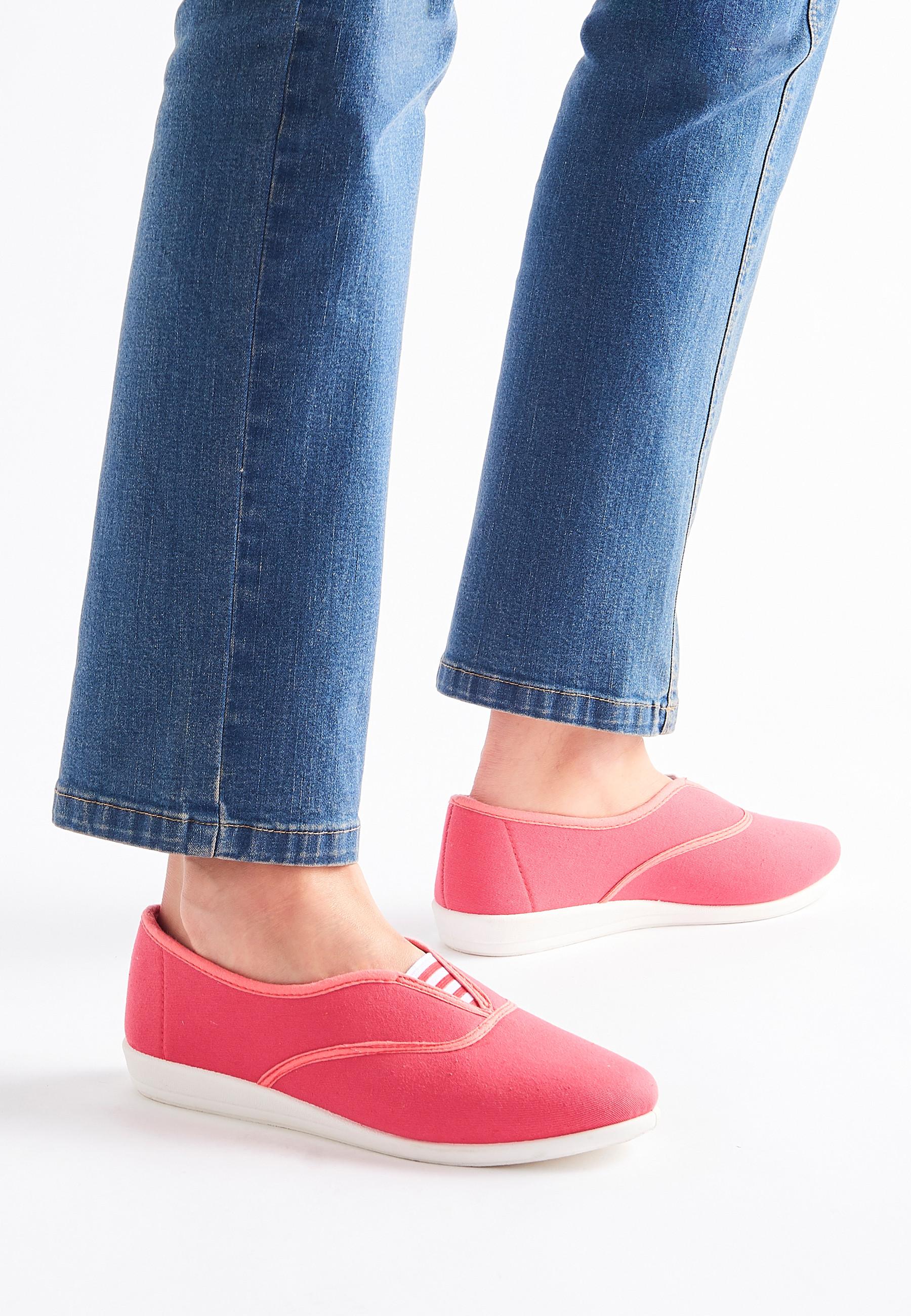 Image of Canvas-ballerinas. Damen Orange 42