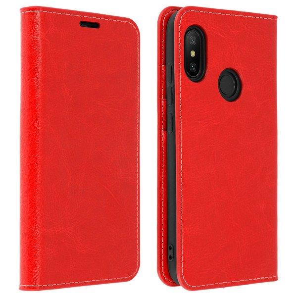 Image of Cover Echtleder Xiaomi Mi A2 Lite Rot