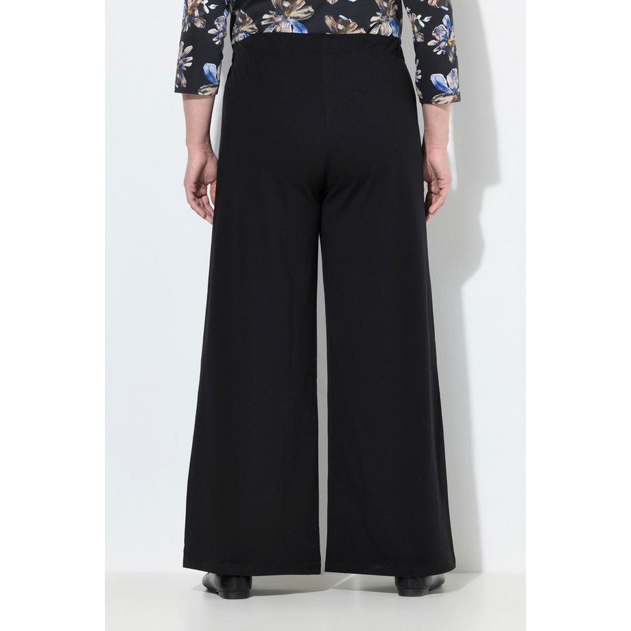 Ulla Popken Pantalon Jersey Marlene Jambe Large Taille Élastique  
