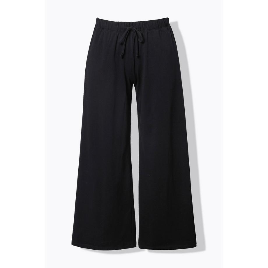 Ulla Popken Pantalon Jersey Marlene Jambe Large Taille Élastique  