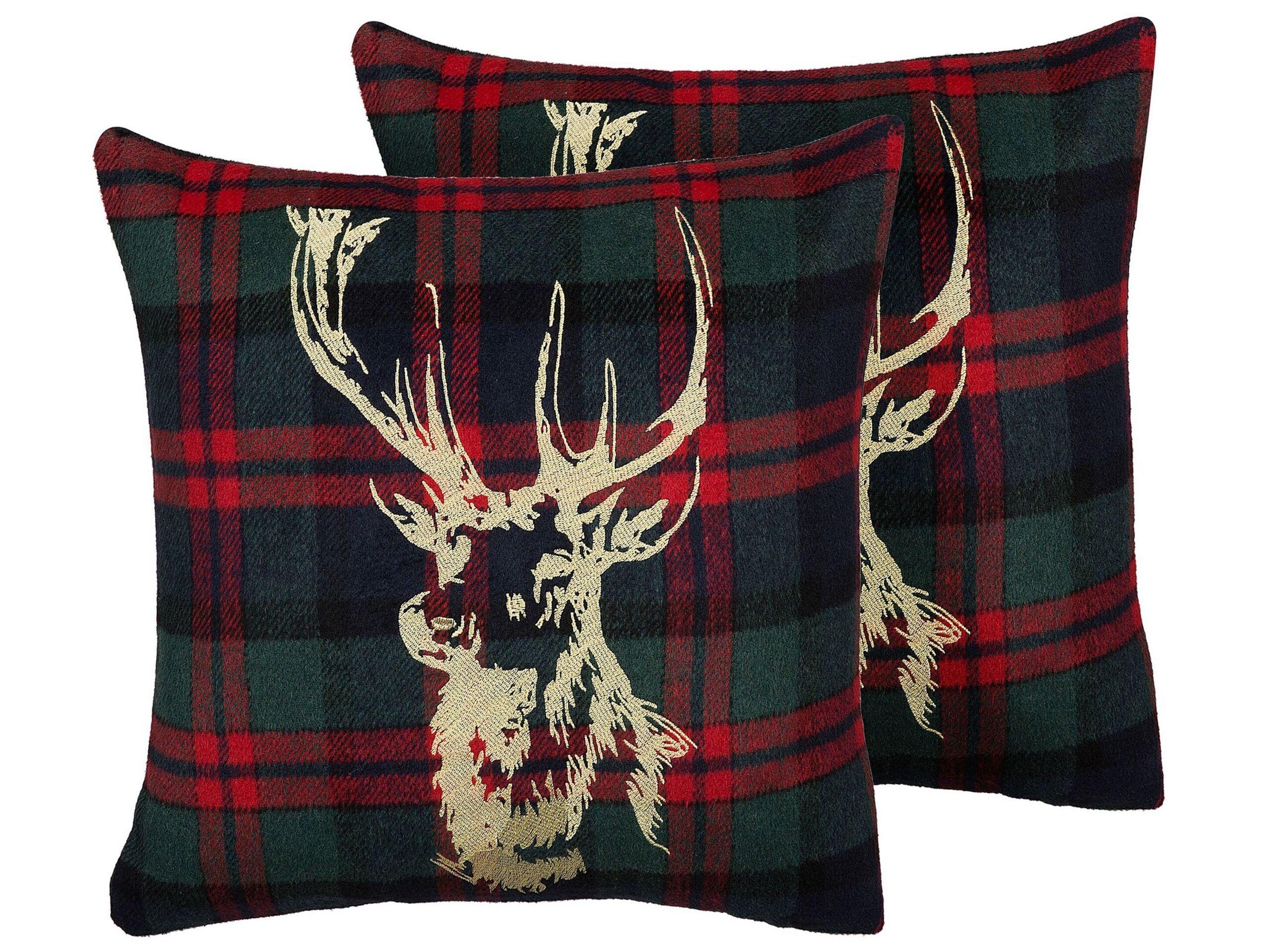 Image of Kissen 2er Set aus Polyester Retro RUDOLPH Kissen 2er Set aus Polyester Retro RUDOLPH
