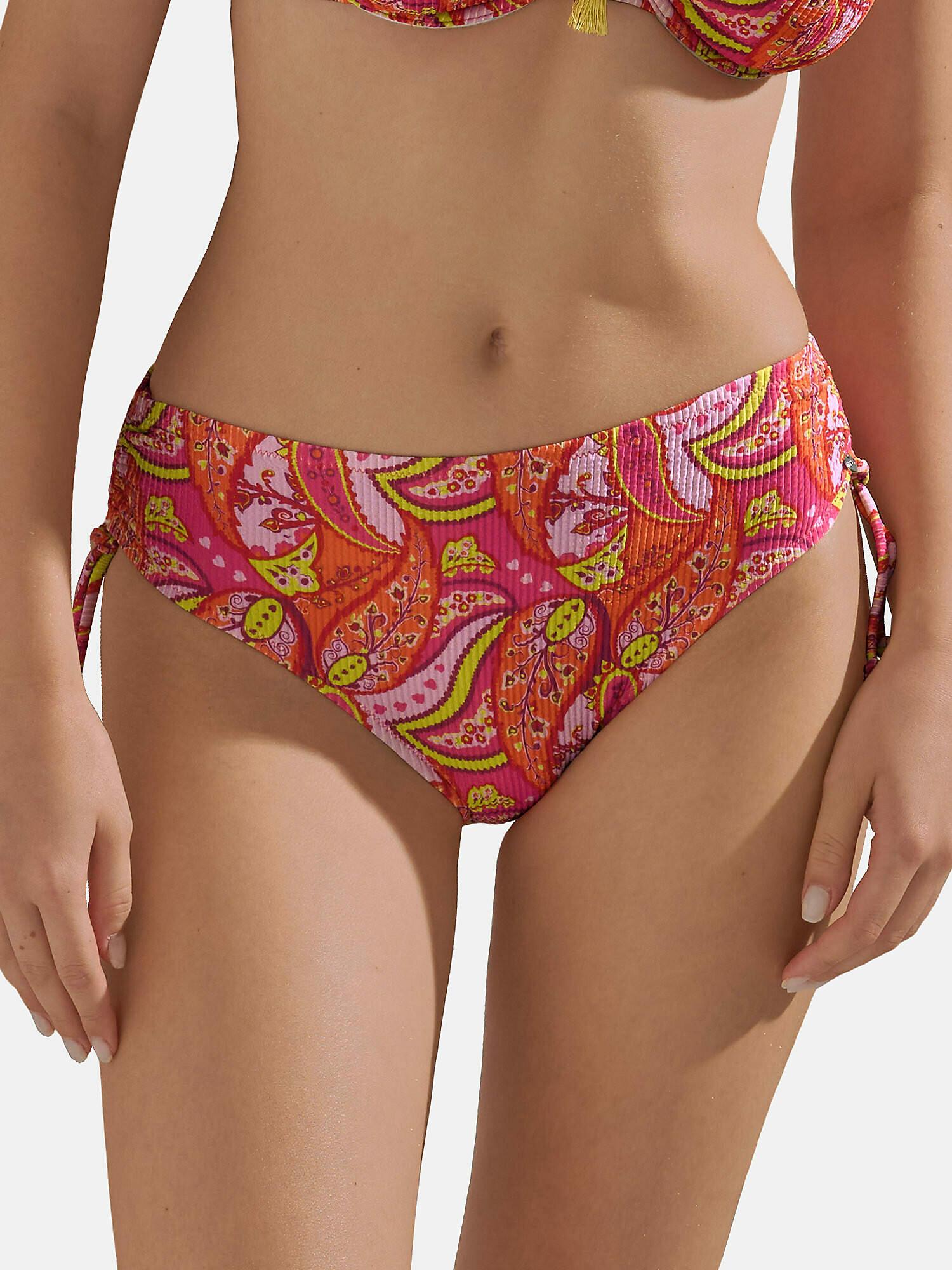 Image of Bikinistrümpfe Mit Hoher Taille Verstellbare Seiten Kavala Unisex Korall 38