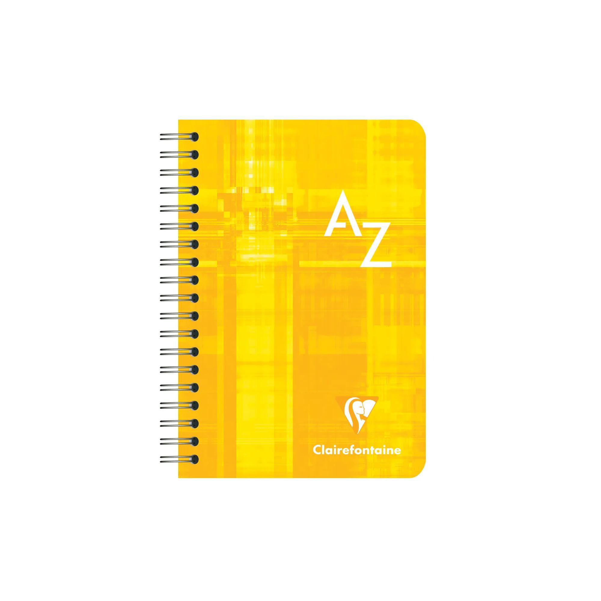Clairefontaine CLAIREFONTAINE Spiralheft mit Index 9,5x14cm 68599 5mm, A-Z, ass. 50 Blatt  