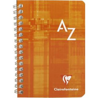 Clairefontaine CLAIREFONTAINE Spiralheft mit Index 9,5x14cm 68599 5mm, A-Z, ass. 50 Blatt  