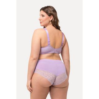 Ulla Popken  Reggiseno senza ferretto con mesh, pizzo e coppa B-E 