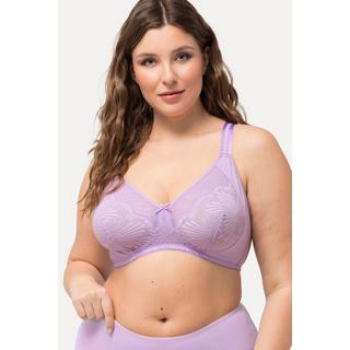 Ulla Popken  Reggiseno senza ferretto con mesh, pizzo e coppa B-E 