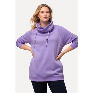 Ulla Popken  Sweatshirt, weiter Stehkragen, Taschen, Raglan-Langarm 