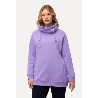 Ulla Popken  Sweatshirt, weiter Stehkragen, Taschen, Raglan-Langarm 