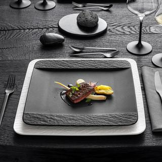 Villeroy&Boch Speiseteller quadratisch Manufacture Rock  