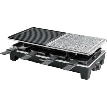 ROMMELSBACHER RCS 1350 GRIGLIA PER RACLETTE 8 PERSONA(E) 1350 W NERO, ACCIAIO INOX