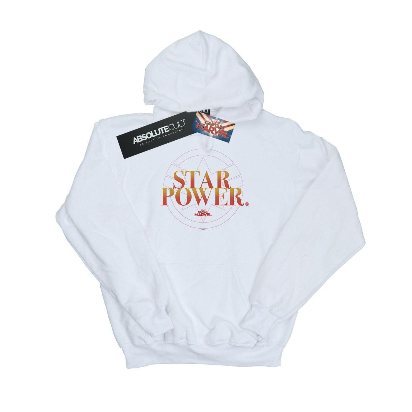 Image of Captain Star Power Kapuzenpullover Mädchen Weiss 140/146