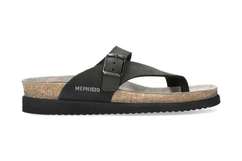 Image of Helen - Nubuk Sandale Damen Schwarz 42