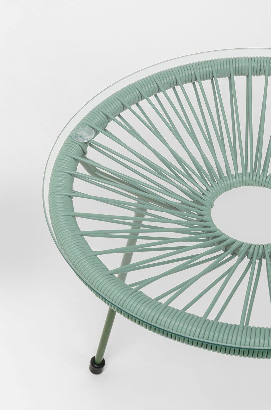 KARE Design Table d&#039;appoint Acapulco Mono vert  