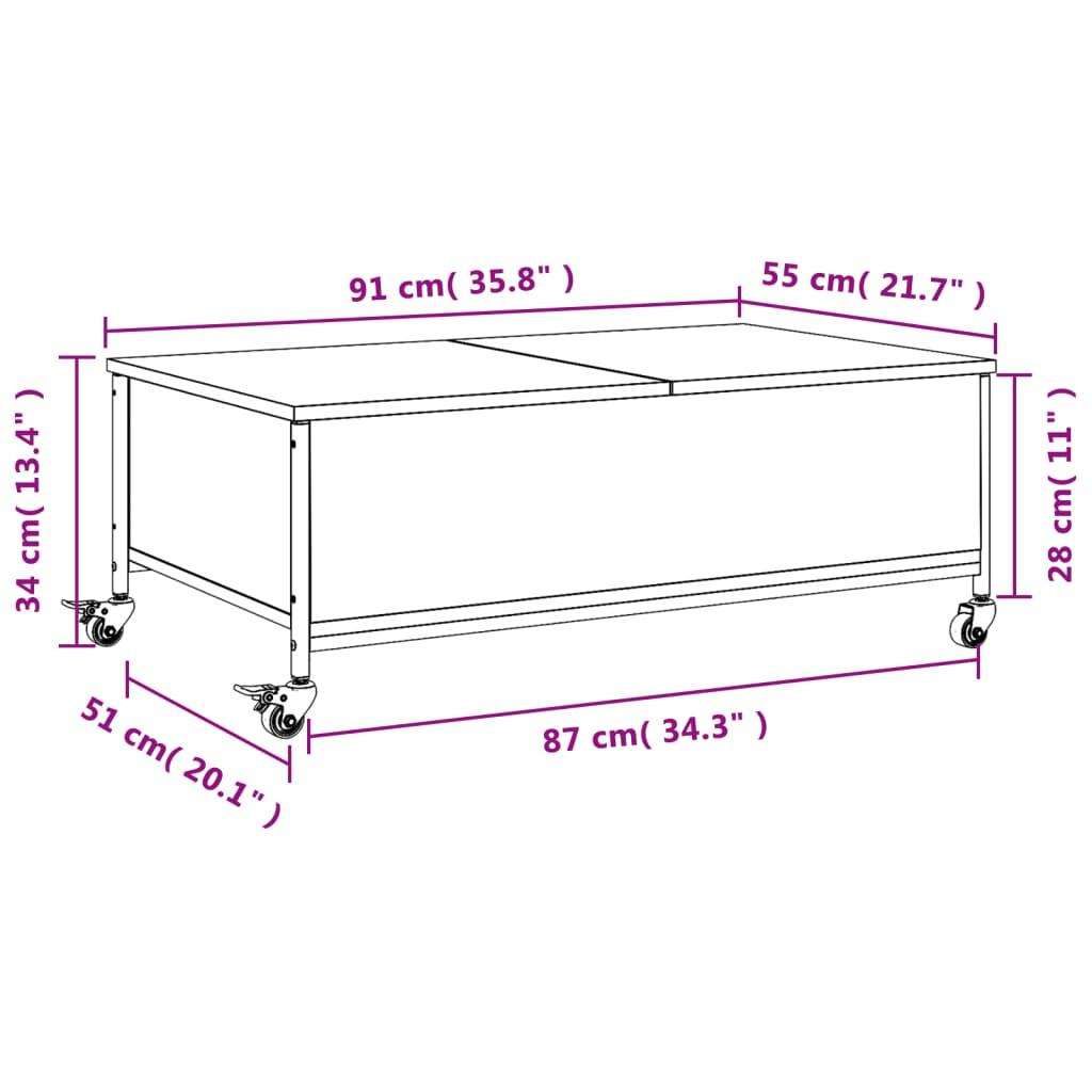 VidaXL Couchtisch holzwerkstoff  