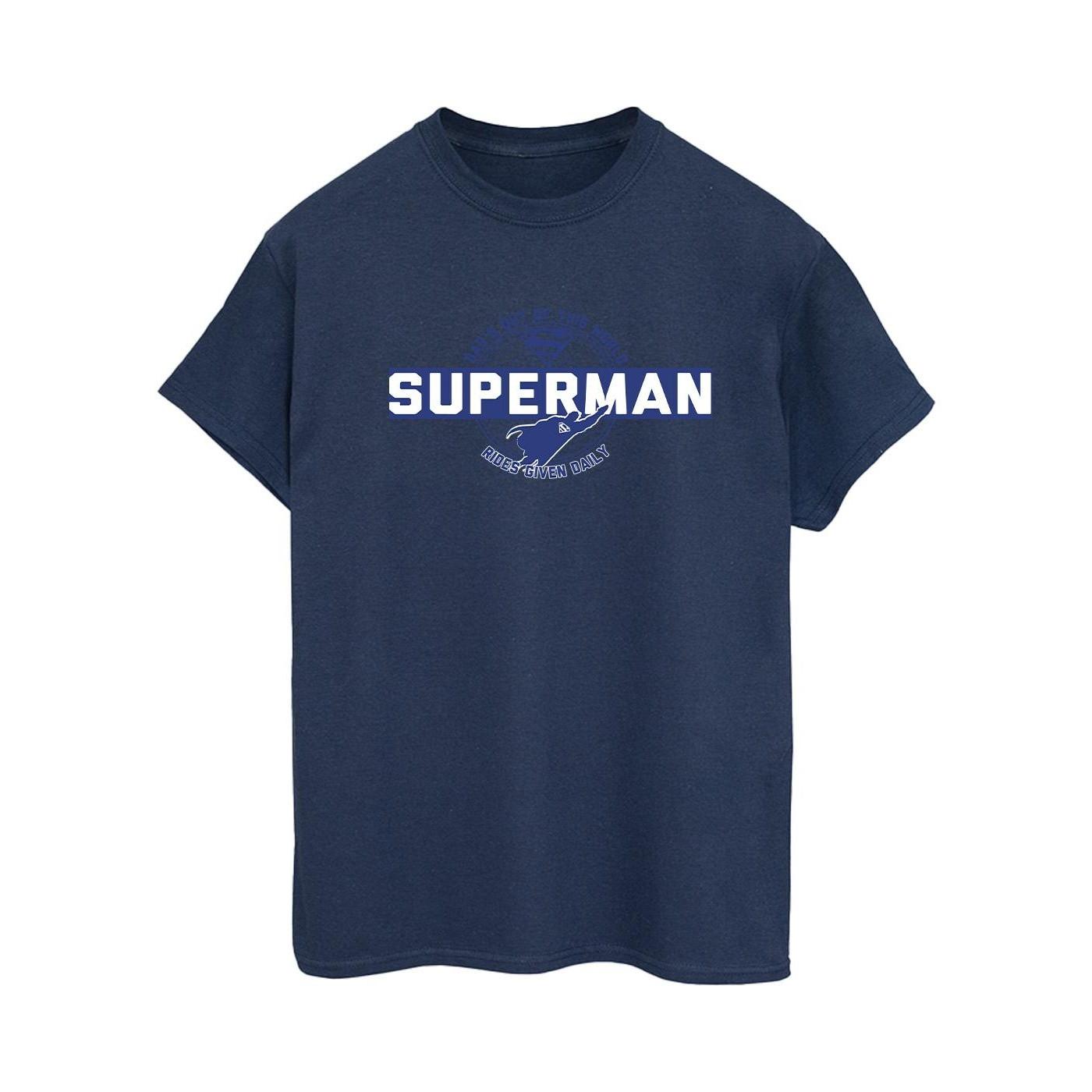Image of Superman Out Of This World Tshirt Damen Marine M