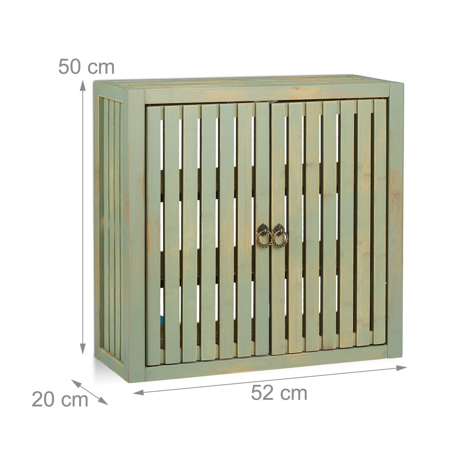 Northix Mobiletto da parete in bambù vintage  