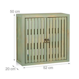 Northix Mobiletto da parete in bambù vintage  