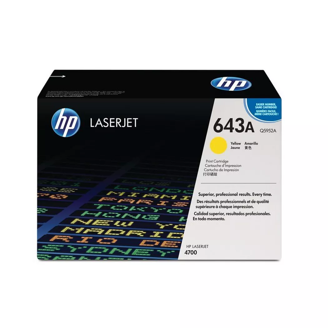 Hewlett-Packard – HP Toner-Modul 643A yellow Q5952A Color LaserJet 4700 10’000 S., One Size