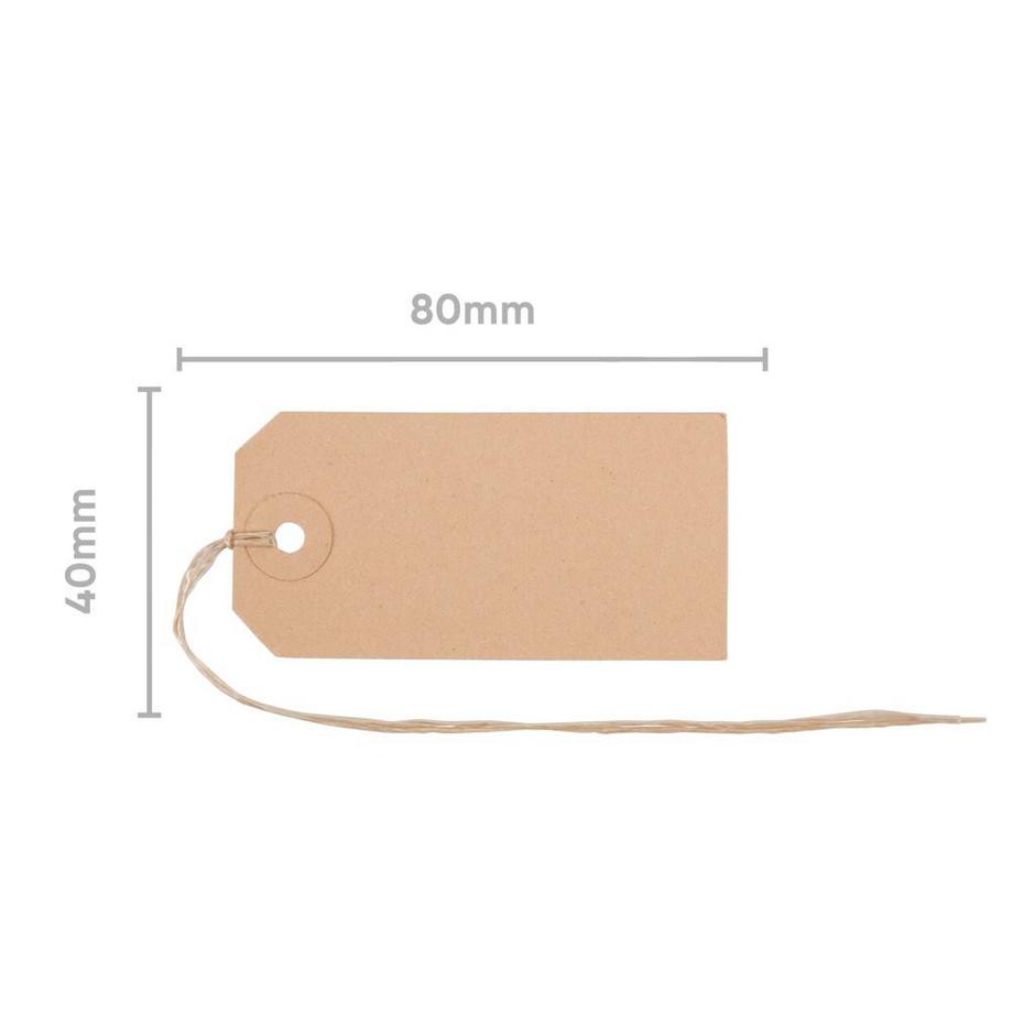 Biella Étiquettes volantes 40 x 80 mm - x 20  