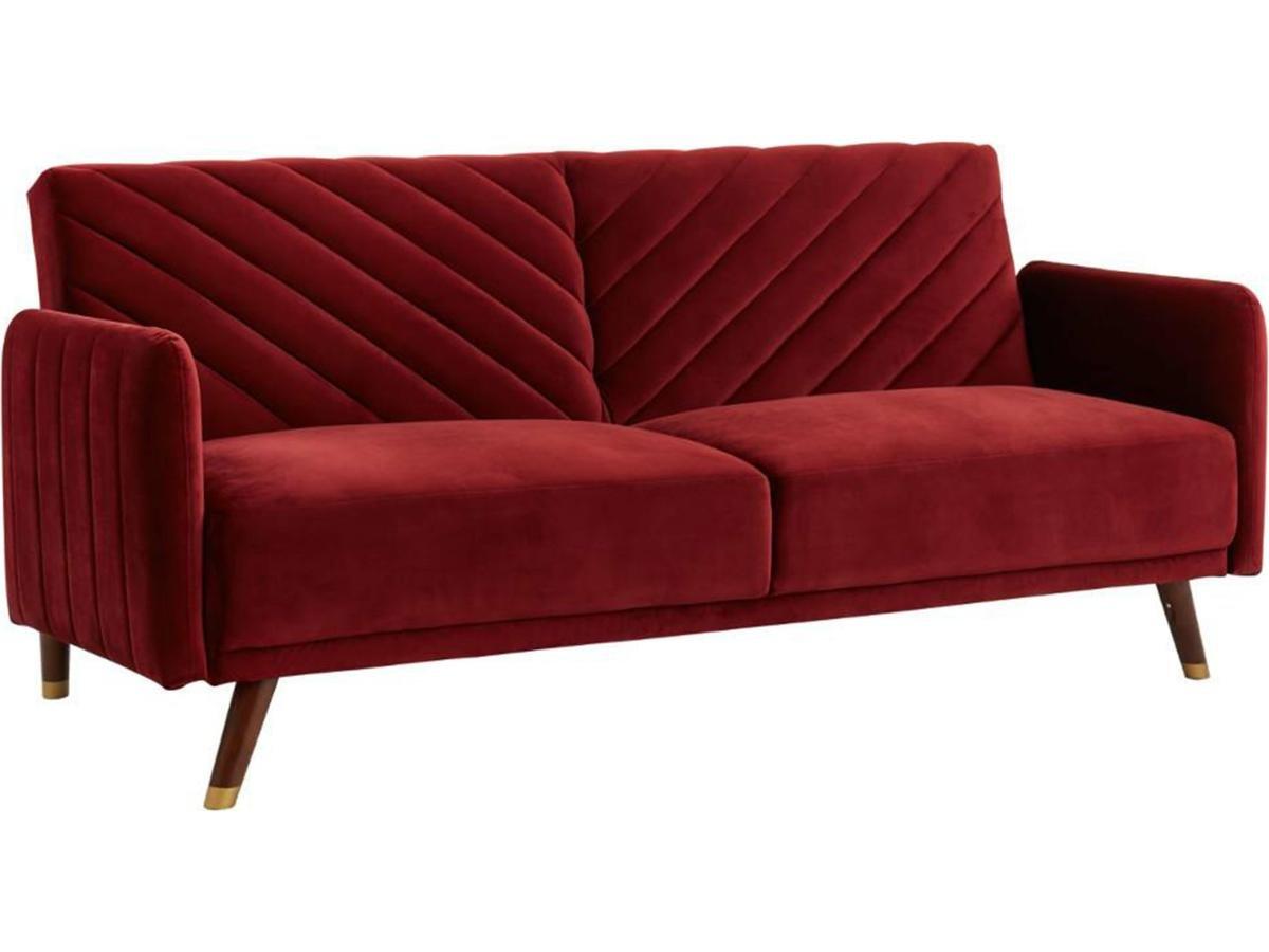 Image of Schlafsofa Klappsofa 3Sitzer JORIS Samt Schlafsofa Klappsofa 3Sitzer JORIS Samt